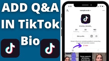 How To Add Q&A On TikTok Bio Add Q&A In TikTok Profile (2021)