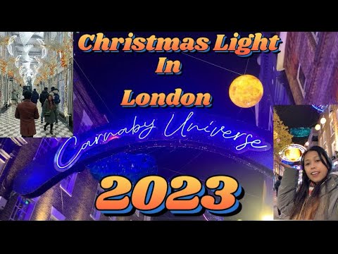 Christmas Light in London || Oxford Circus and Carnaby Soho 2023