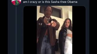 Sasha Obama TikTok Rapping To City Girls