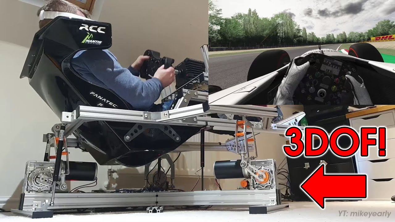 2DOF to 3DOF motion sim upgrade - first test run! - YouTube