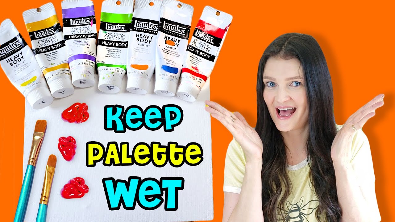 How to Keep Acrylic Paint from Drying Too Fast 🎨 Wet Palette Tips YouTube