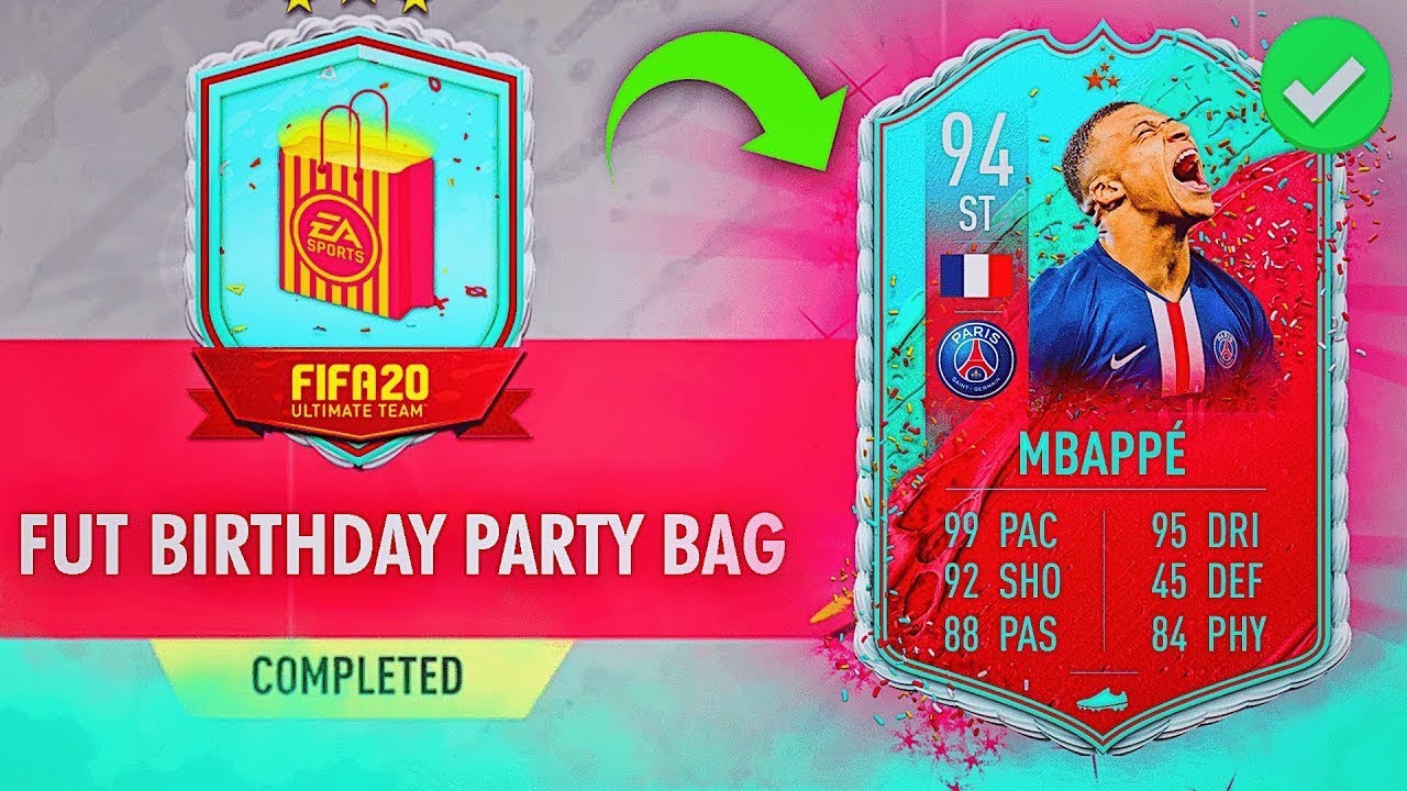 OPENING MY FUT BIRTHDAY PARTY BAG FIFA 20 ULTIMATE TEAM YouTube