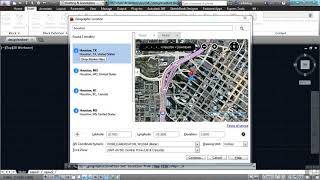 AutoCAD Training 0205 Geographic Location Your Location And A Map From The Cloud
