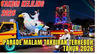 Parade Takbir Keliling 2026 Idul Fitri | Maskot Hewan Raksasa, Sound System Horeg \u0026 Kembang Api