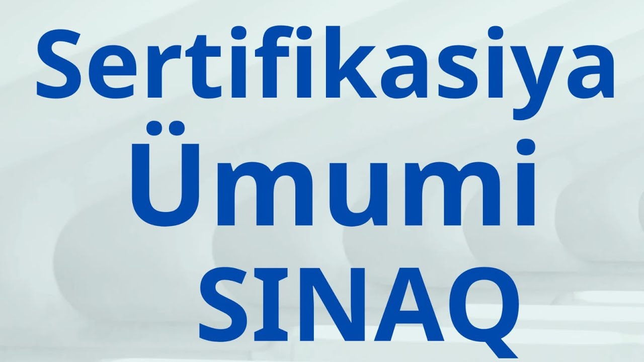 Sertifikasiya ümumi sınaq