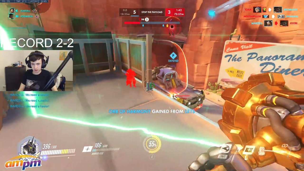 SUPER ORISA + REINHARDT GAMEPLAY OVERWATCH SEASON 29 TOP 500