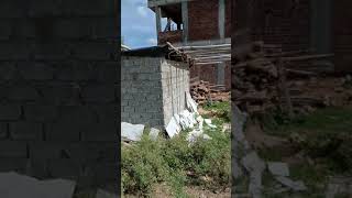 Wall Construction with AAC Blocks   #shorts