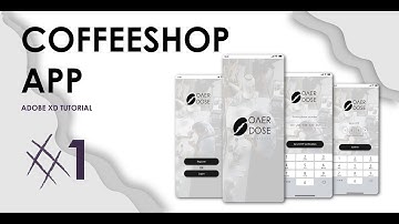 How to design modern Coffee Shop App #1 | Speed Tutorial | Adobe XD