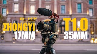 Zhongyi Speed Master 17mm + 35mm T1.0 Cine 10Bit 4K Video Test (Tested with GH5S)