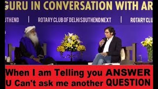 Sadhguru Shuts up Arnab Goswami and Spoof Rahul Gandhi