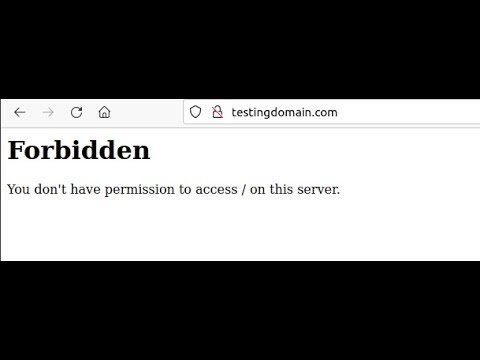 How to fix Forbidden Error for website in linux centos 7 redhat
