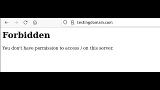 How To Fix Forbidden Error For Website In Linux Centos 7 Redhat
