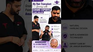 Hair transplant Transformation just few months Patient Experience about Our Clinic #shorts