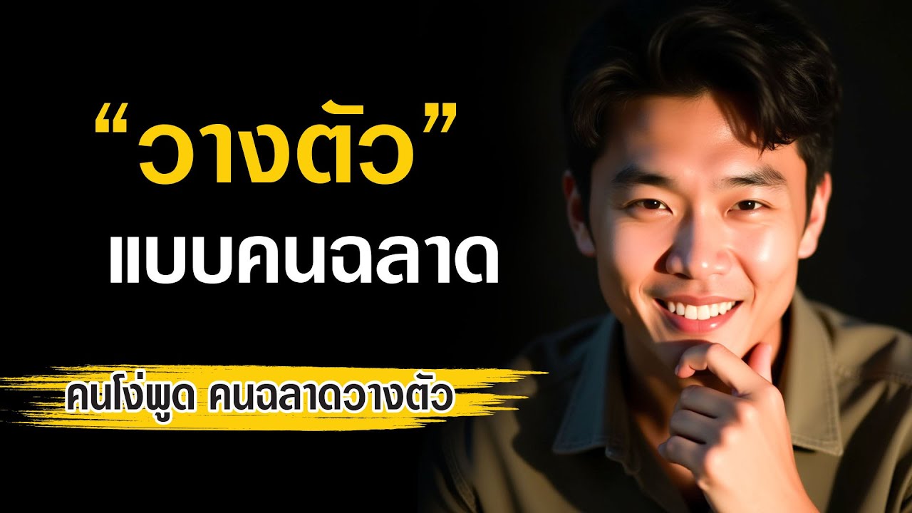 “วางตัวแบบคนฉลาด — เปลี่ยนชีวิตให้ดูมีค่า น่าเคารพ และน่าเชื่อถือ”