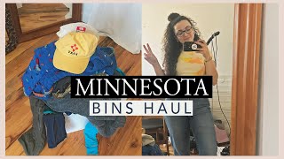 Minnesota Goodwill Outlet Bins Haul ~ mostly vintage clothes to resell