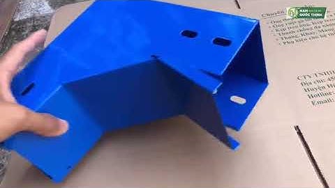 CO LÊN MÁNG CÁP 100x75x1.0 MM SƠN TĨNH ĐIỆN XANH DƯƠNG ✅ Mechanical Support