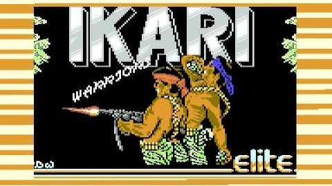 IKARI WARRIORS ELITE COMMODORE 64 C64 GAME TAPE LOADING