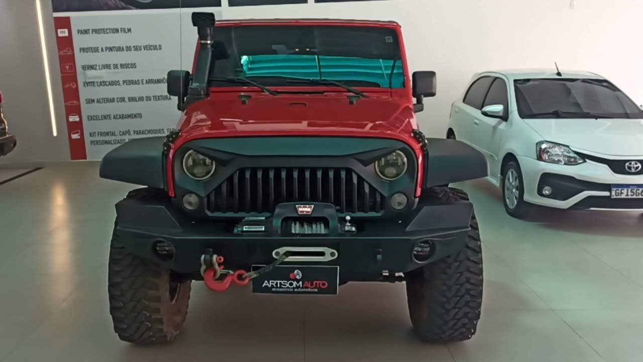 Jeep Wrangler - Instalação Sensor de ré com Display e Sensor de temperatura - ArtsomAuto