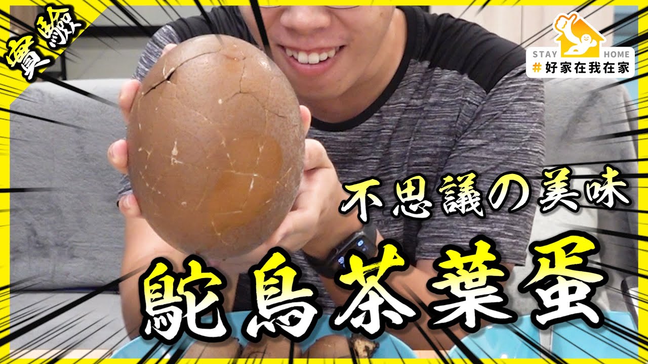 鴕鳥茶葉蛋！這是什麼不可思議的美食！！#好家在我在家【胡思亂搞】