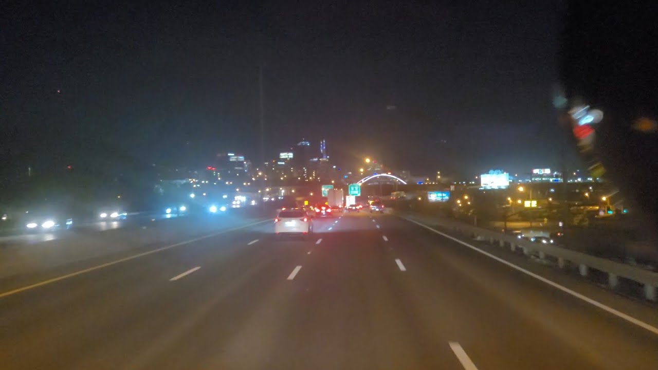 Night Driving in Tennessee 4k