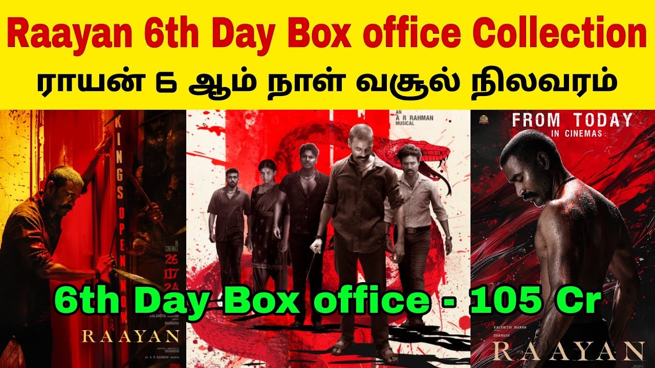Raayan 6th day total worldwide box office collection | Uthavaathavain ...