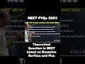 NEET 2023 PYQs Physics | question from electrostatics | gauss theorem and electric flux concept |