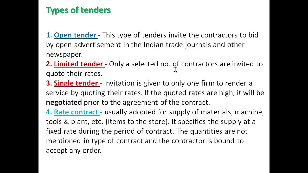 what-is-tender-and-types-of-tender-cem-youtube