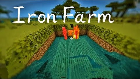 How To Make working Iron Farm in Minecraft Pocket edition 1.20 2000 iron in one hour