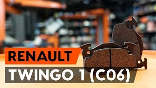 Hvordan skifte Bremsebelegg på RENAULT TWINGO I (C06_) - videoguide