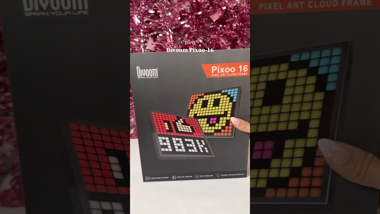 Divoom Pixoo 16x16 ピクセルアート LED ディスプレイ ゲームルームの