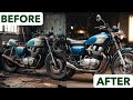 ASMR Bike Restoration Full Rebuild of Faded Yellow Yamaha RD350 1975 | Abandoned to Brand New