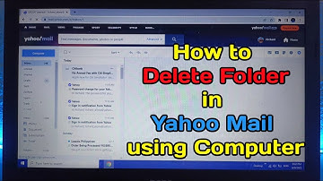 How to delete folder in Yahoo Mail using Computer