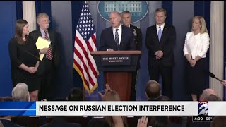 Message on Russian election interference