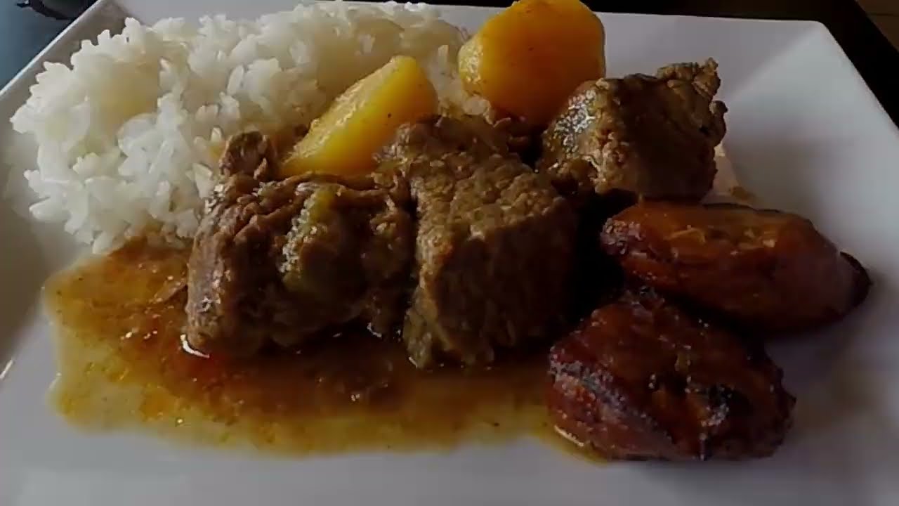 eat grace: ASMR Fork Mastery – Cuban Beef & Potato Stew with Sweet Plantains