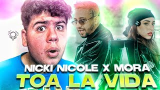 SE JUNTARON EL REY Y LA REINA 👑❤️ REACCIONO a Nicki Nicole, Mora - Toa La Vida (Official Video)