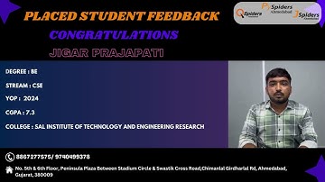 Placement Journey of BE graduated as Software Engineer QSpiders | Ahmedabad