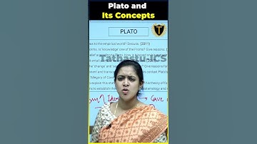 Plato and Its Concepts #drtanujainmam #philosophyoptional