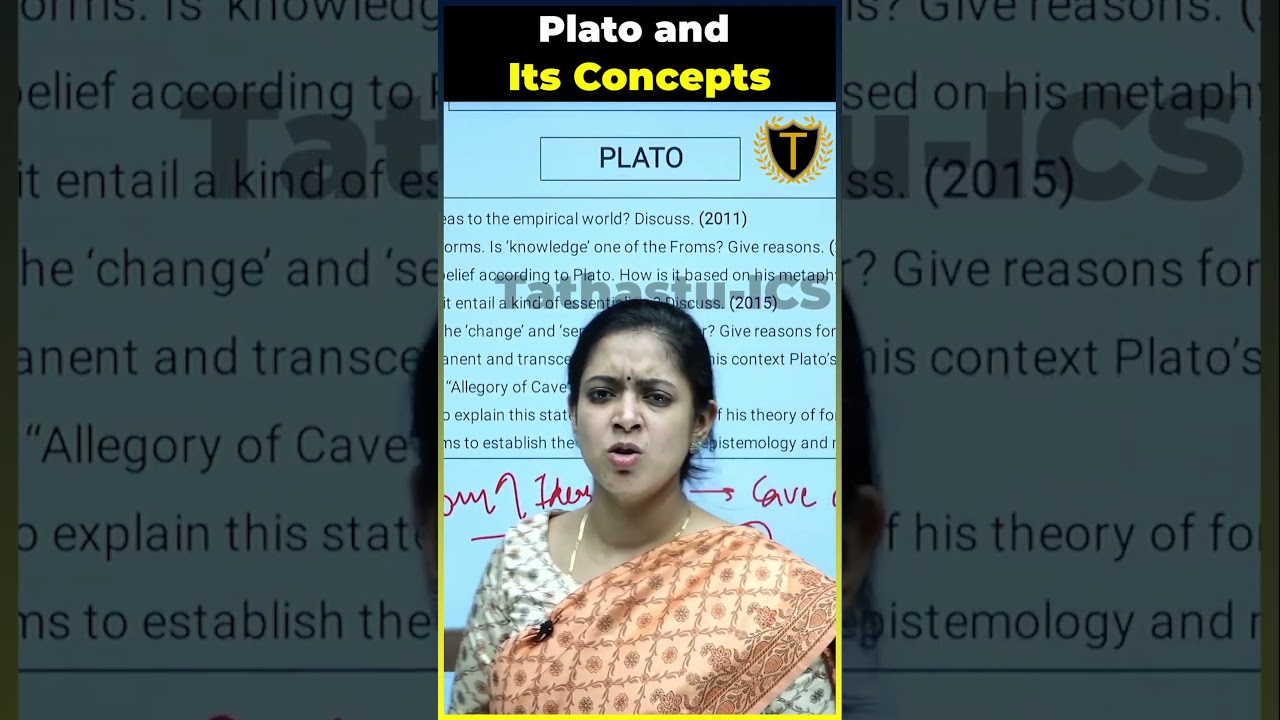 Plato and Its Concepts #drtanujainmam #philosophyoptional