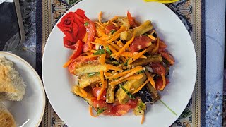 Салат с хрустящими баклажанами 🍆 Рецепт приготовления 👩🍳 Рубрика Готовим вместе 🍆 Мукбанг 🎤