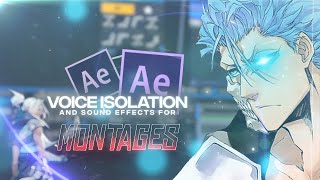 How to make Voice Isolation/Echo And Add SFX for your Montages/Edits.