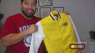 Match Highlights 2024 Youth Boys Gold Los Angeles Lakers True Team Full Snap Varsity Jacket REVIEW