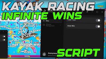 [🚣‍♂️NEW] Kayak Racing Best Script Gui Auto Farm, Auto Win & Auto Train - Roblox 2025