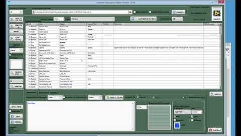 Controls Description Editor