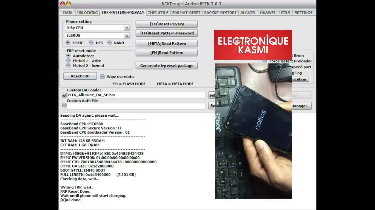 frp  Neffos C5 Plus TP7031A, TP7031C MediaTek MT6580M