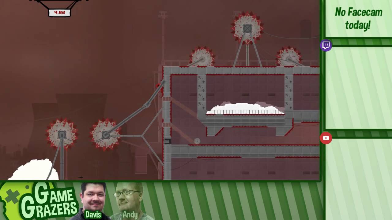 Glutton for Punishment - Super Meat Boy Livestream - [Game Grazers Live! / Davis Solo]