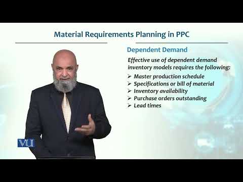 Material Requirements planning in PPC | Production / Operations management | MGT713_Topic167