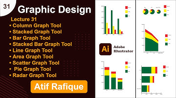 Create Column Graph, Stacked, Bar Graph and more in Illustrator || Atif Rafique