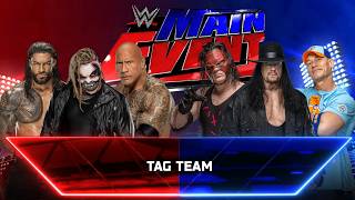 FULL MATCH - ROMAN REIGNS &amp; BRAY WYATT &amp; THE ROCK VS KANE &amp; THE UNDERTAKER &amp; JOHN CENA