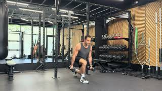 Weighted Split Lunge Drop Catch