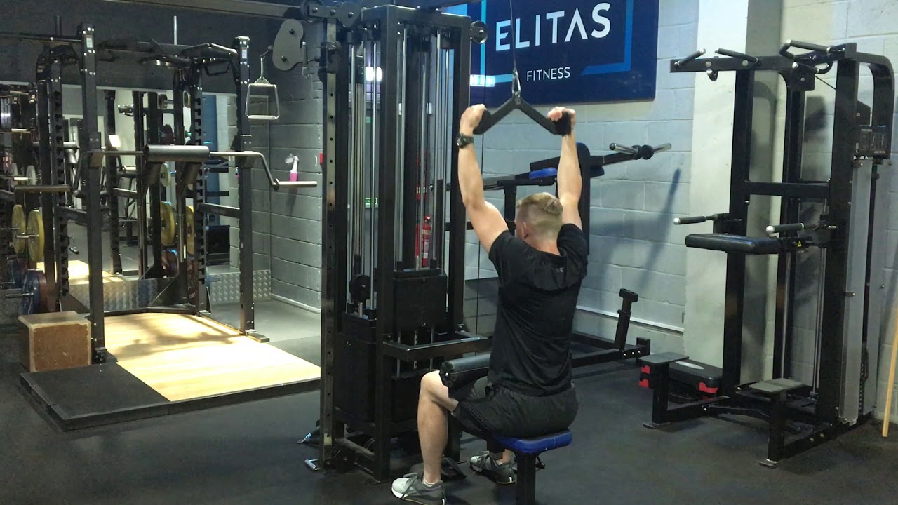 Lat Pulldown (Medium Width Mag Grip Attachment) YouTube